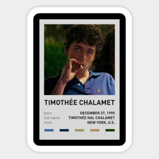 Timothée Chalamet Sticker